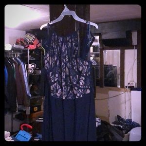 Navy blue prom dress